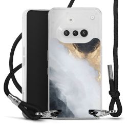 New Carry Case Transparent Stoff schwarz/silber