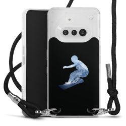 New Carry Case Transparent Stoff schwarz/silber