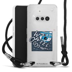 New Carry Case Transparent Stoff schwarz/silber