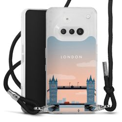 New Carry Case Transparent Stoff schwarz/silber