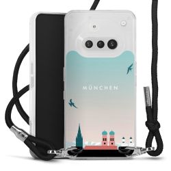 New Carry Case Transparent Stoff schwarz/silber