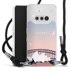 New Carry Case Transparent Stoff schwarz/silber