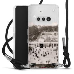 New Carry Case Transparent Stoff schwarz/silber