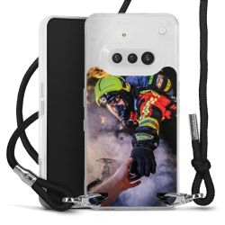 New Carry Case Transparent Stoff schwarz/silber