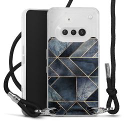 New Carry Case Transparent Stoff schwarz/silber