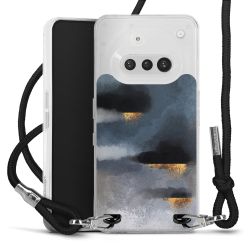 New Carry Case Transparent Stoff schwarz/silber