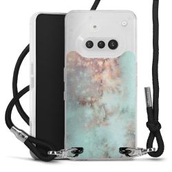 New Carry Case Transparent Stoff schwarz/silber