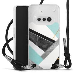 New Carry Case Transparent Stoff schwarz/silber