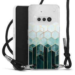 New Carry Case Transparent Stoff schwarz/silber