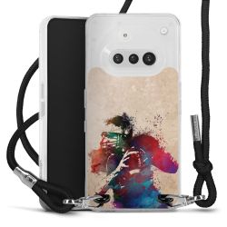 New Carry Case Transparent Stoff schwarz/silber