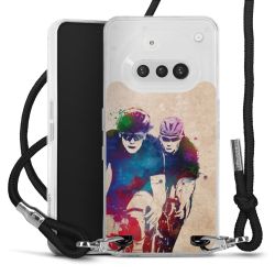 New Carry Case Transparent Stoff schwarz/silber