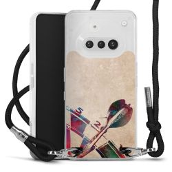 New Carry Case Transparent Stoff schwarz/silber