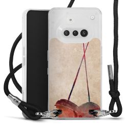 New Carry Case Transparent Stoff schwarz/silber