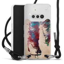 New Carry Case Transparent Stoff schwarz/silber