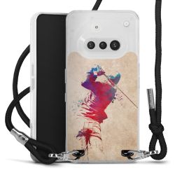 New Carry Case Transparent Stoff schwarz/silber