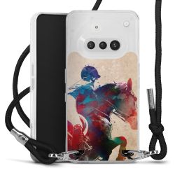 New Carry Case Transparent Stoff schwarz/silber