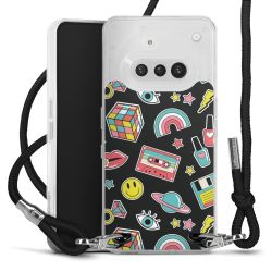 New Carry Case Transparent Stoff schwarz/silber