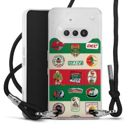 New Carry Case Transparent Stoff schwarz/silber