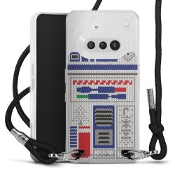 New Carry Case Transparent Stoff schwarz/silber