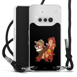 New Carry Case Transparent Stoff schwarz/silber