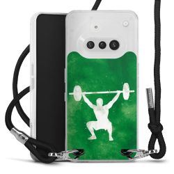 New Carry Case Transparent Stoff schwarz/silber