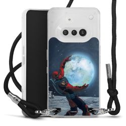 New Carry Case Transparent Stoff schwarz/silber