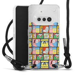 New Carry Case Transparent Stoff schwarz/silber