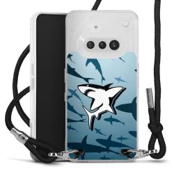 New Carry Case Transparent Stoff schwarz/silber