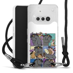 Carry Case Stoff schwarz/silber