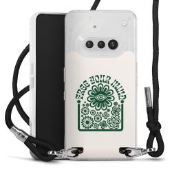 New Carry Case Transparent Stoff schwarz/silber