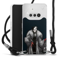 New Carry Case Transparent Stoff schwarz/silber