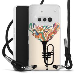 New Carry Case Transparent Stoff schwarz/silber