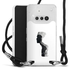 New Carry Case Transparent Stoff schwarz/silber