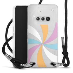 New Carry Case Transparent Stoff schwarz/silber