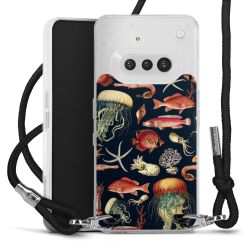 New Carry Case Transparent Stoff schwarz/silber