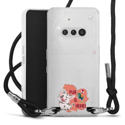 New Carry Case Transparent Stoff schwarz/silber