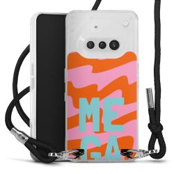 New Carry Case Transparent Stoff schwarz/silber