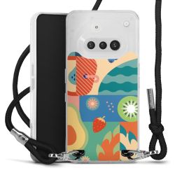 New Carry Case Transparent Stoff schwarz/silber