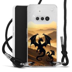 New Carry Case Transparent Stoff schwarz/silber