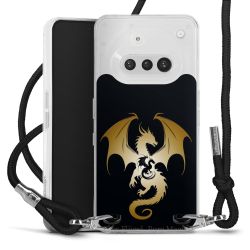 New Carry Case Transparent Stoff schwarz/silber