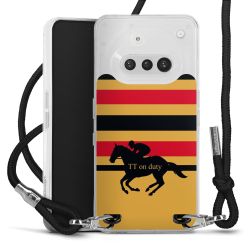 New Carry Case Transparent Stoff schwarz/silber