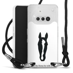 New Carry Case Transparent Stoff schwarz/silber