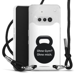 New Carry Case Transparent Stoff schwarz/silber