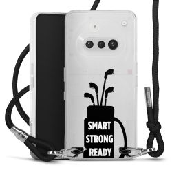 New Carry Case Transparent Stoff schwarz/silber