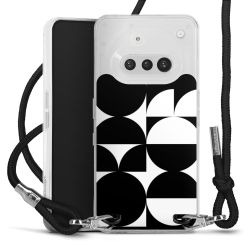 New Carry Case Transparent Stoff schwarz/silber