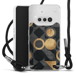 New Carry Case Transparent Stoff schwarz/silber