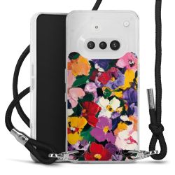 New Carry Case Transparent Stoff schwarz/silber