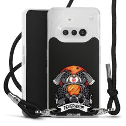 New Carry Case Transparent Stoff schwarz/silber