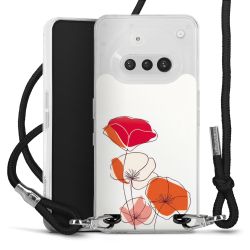 New Carry Case Transparent Stoff schwarz/silber