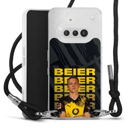 New Carry Case Transparent Stoff schwarz/silber